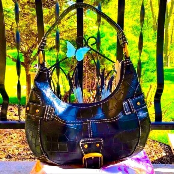 Nine West Black Hobo Bag with Sleek Design - Picture 1 of 16